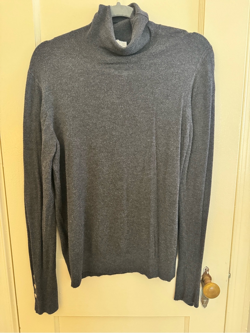 Woman’s  Blue/Gray Turtleneck Sweater